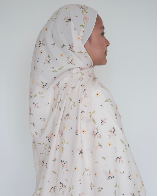 Primrose: Chiffon Crepe Printed Shawl